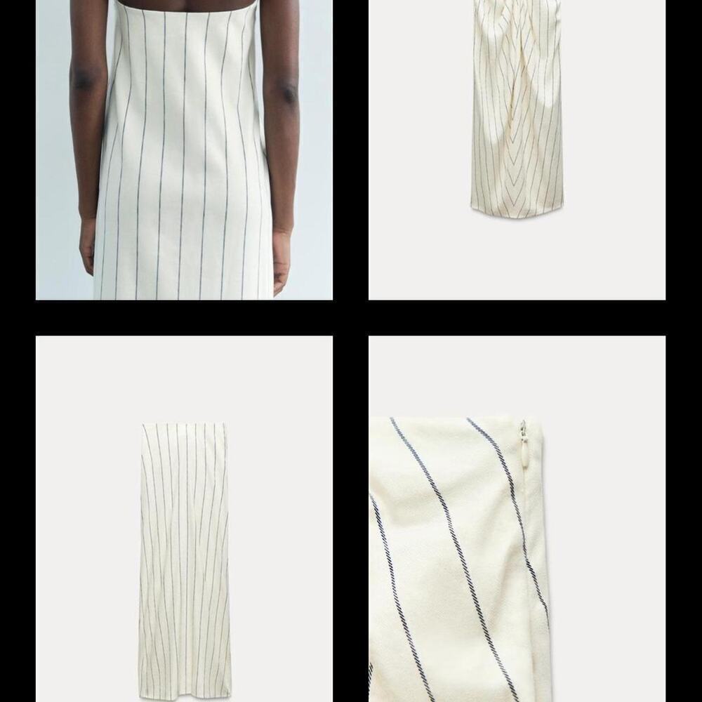 ZARA KNOTTED STRIPED DRESS - BRAND NEW WITH TAG- SIZE S - Picture 3 of 8